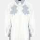 Dyxie Embroidery Shirt - Light Blue