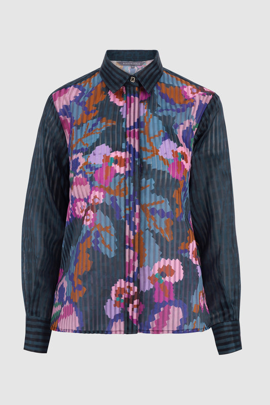 Eclora Crop Shirt - Aconitum