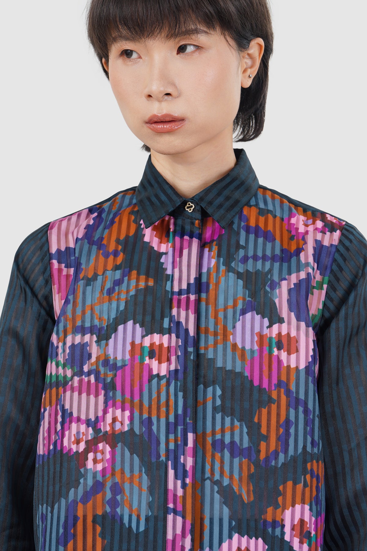 Eclora Crop Shirt - Aconitum