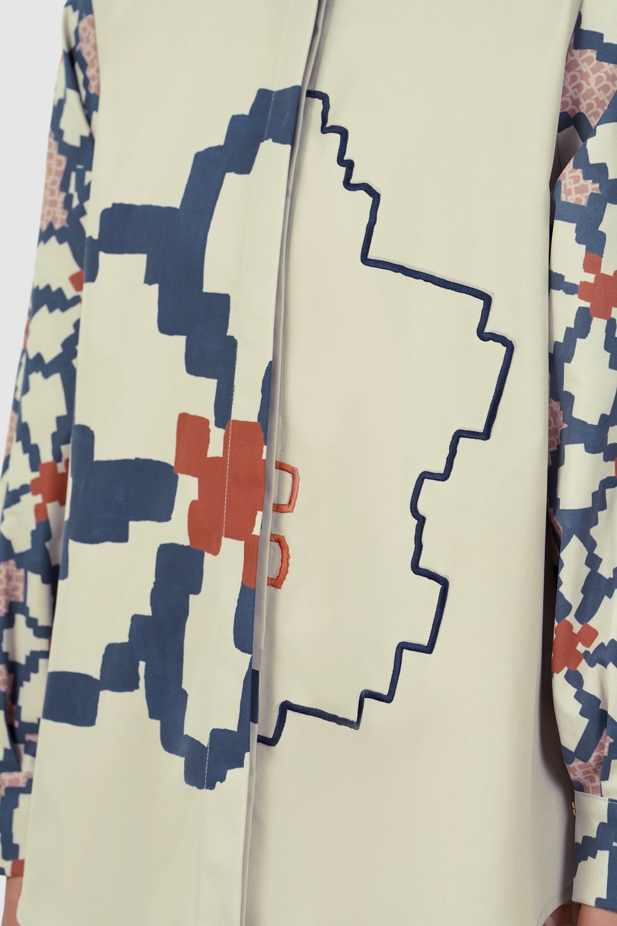 Eclora Embroidery Shirt - Daylilies