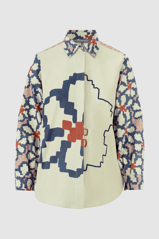 Eclora Embroidery Shirt - Daylilies