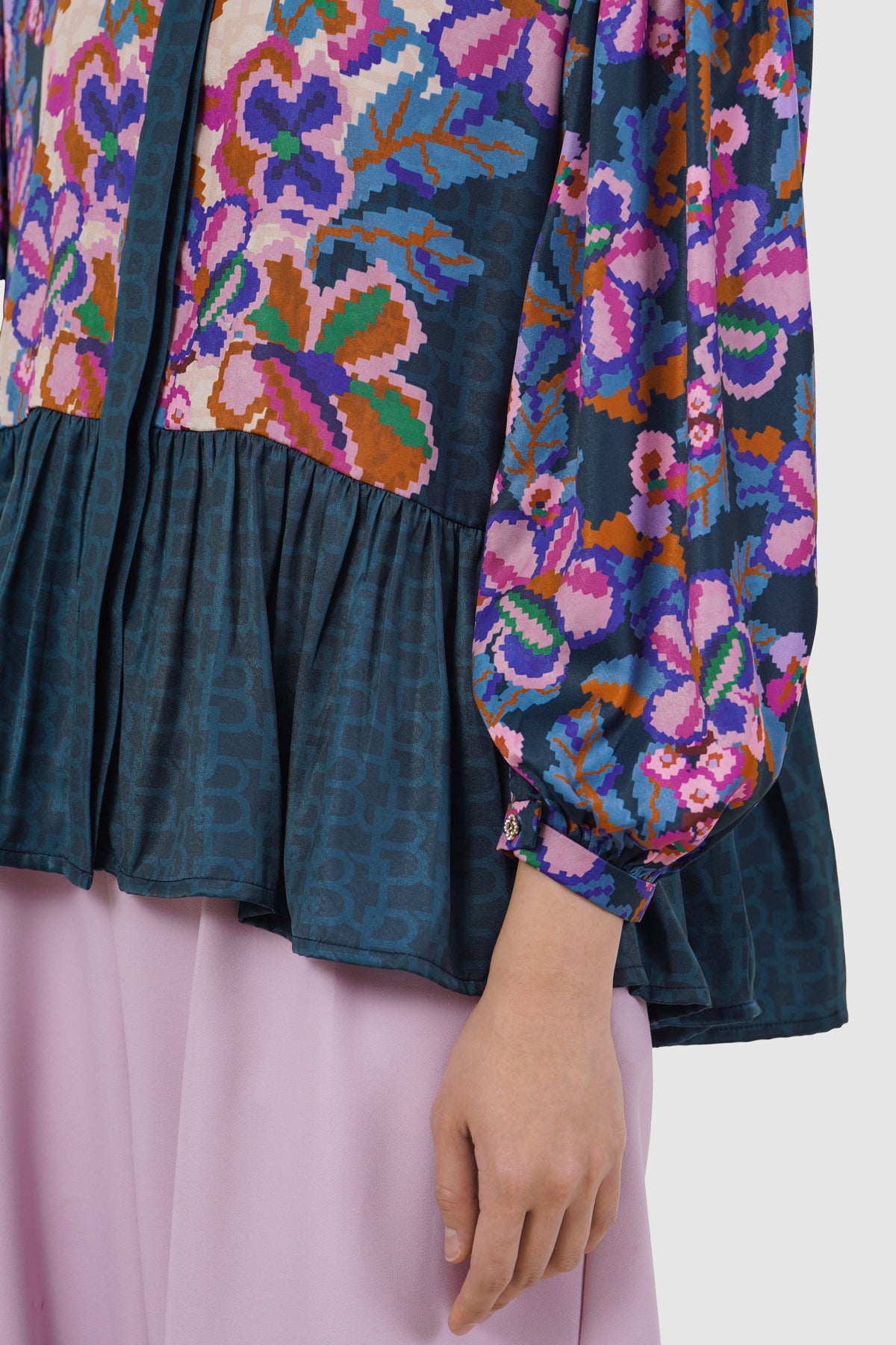 Eclora Ruffle Shirt - Aconitum