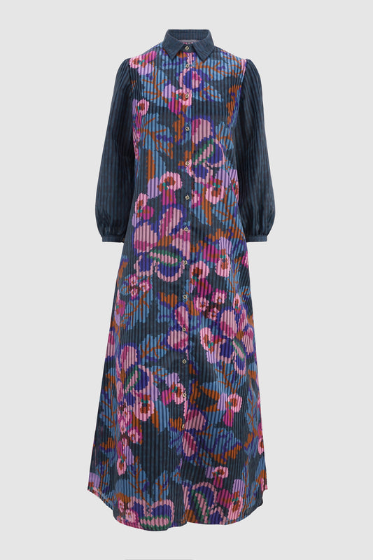 Eclora Shirt Dress - Aconitum