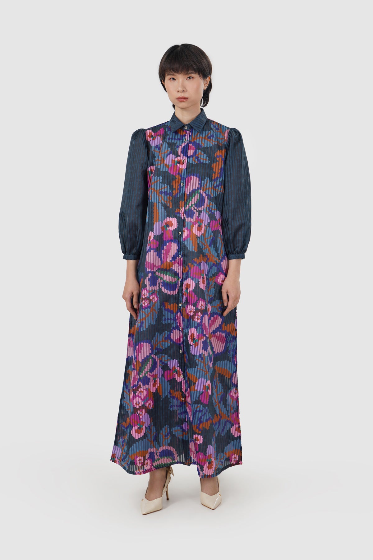 Eclora Shirt Dress - Aconitum
