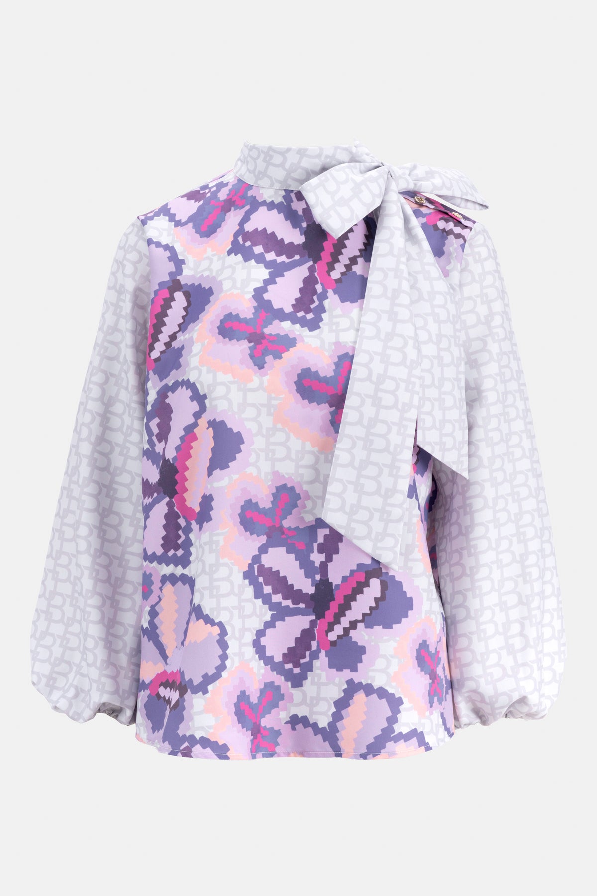 Eclora Tie Blouse - Lavender