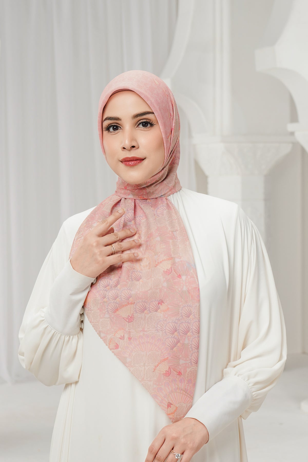 Egypt Voile Square - Lotus