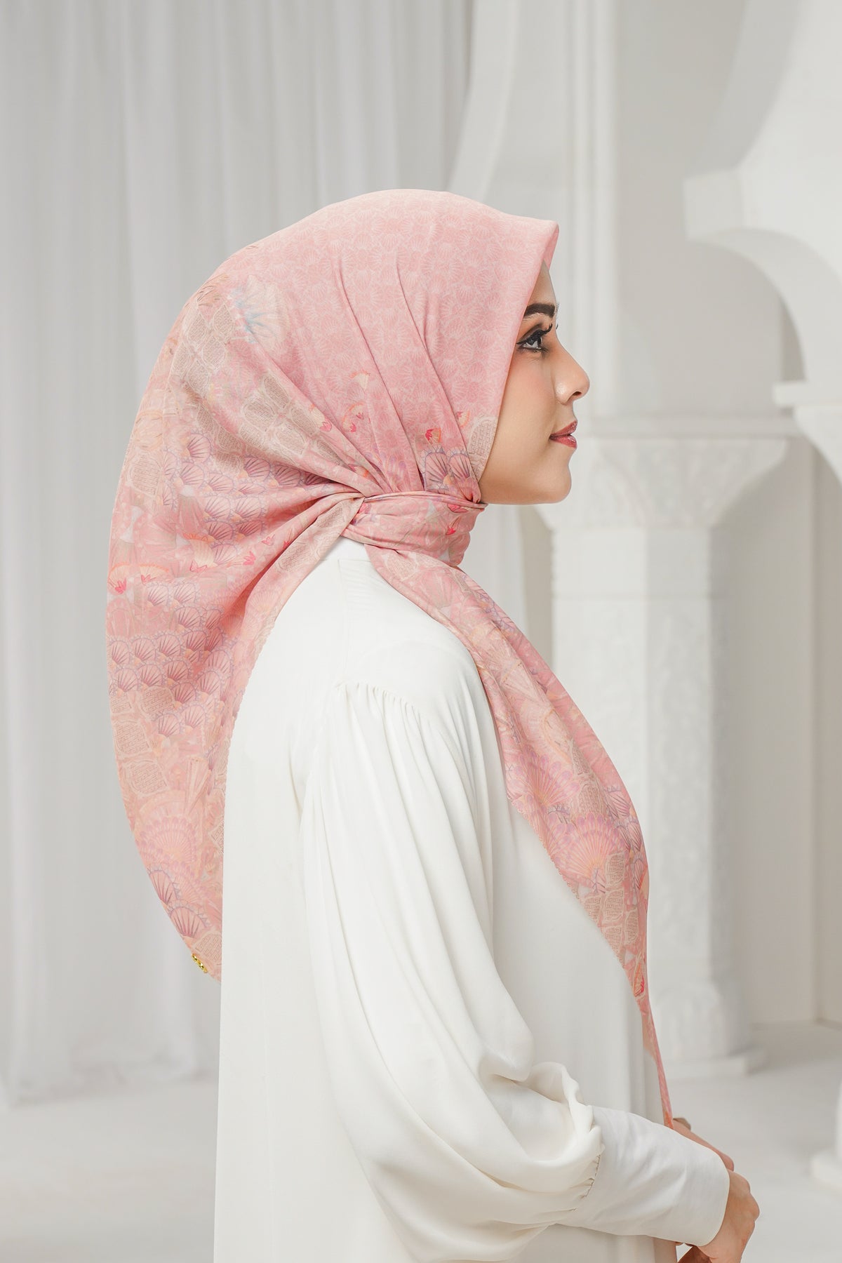 Egypt Voile Square - Lotus