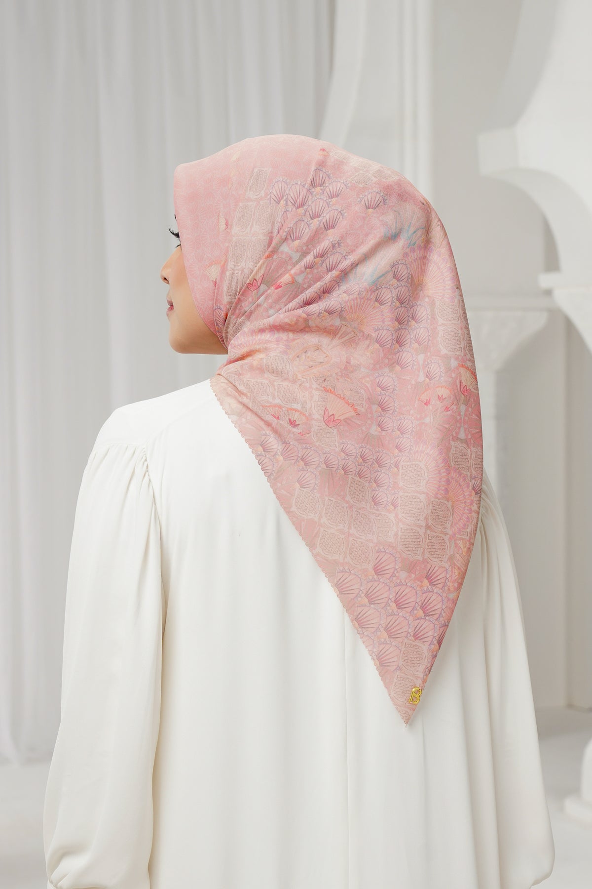 Egypt Voile Square - Lotus