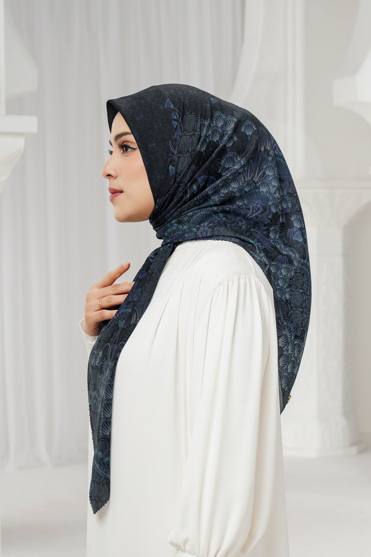 Egypt Voile Square - Moonlit