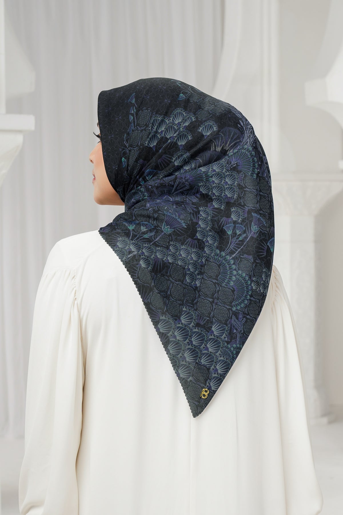 Egypt Satin Square - Moonlit