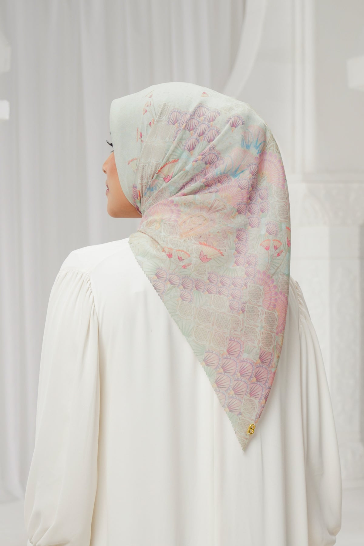 Egypt Satin Square - Pyramid