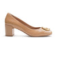 Elan Block Heels - Beige