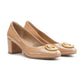 Elan Block Heels - Beige