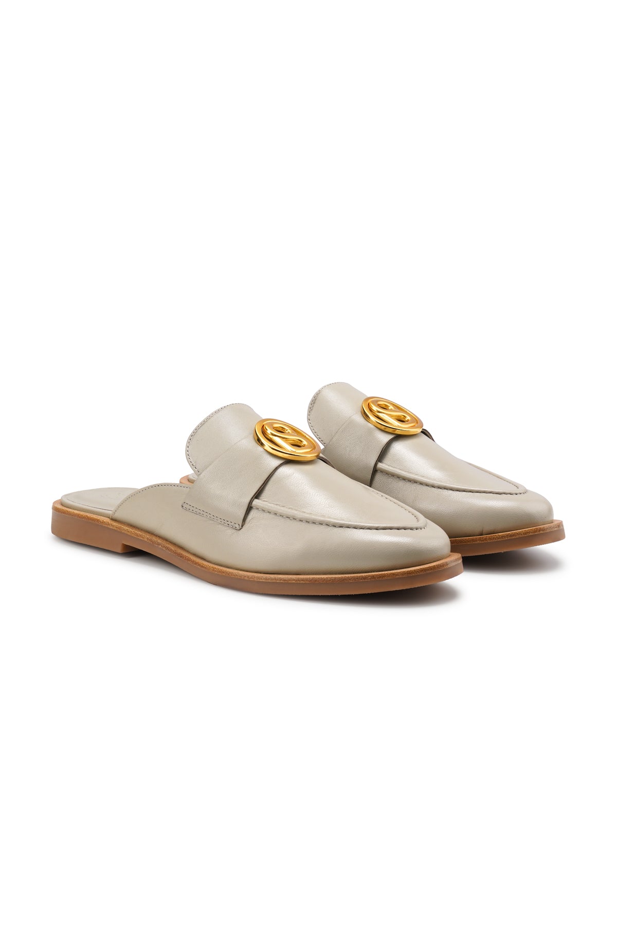 9835200348472-Elan Open Back Loafer - Gray