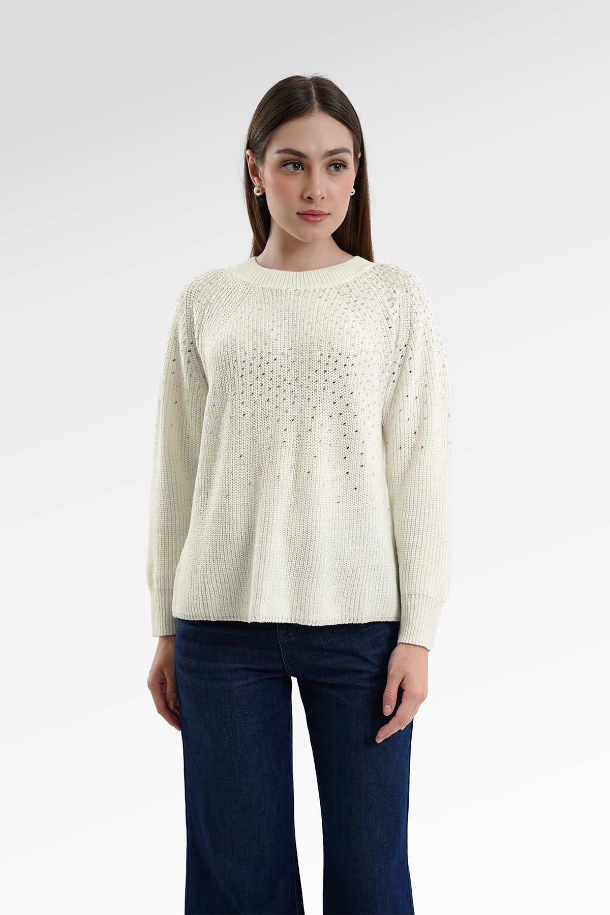 Elle Sweater - White