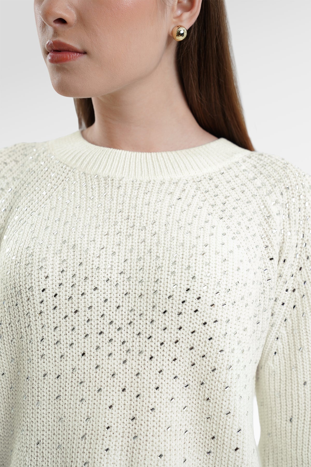 Elle Sweater - White