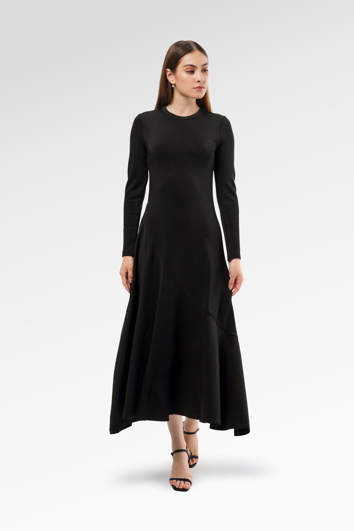 Elliana Flowy Dress - Black