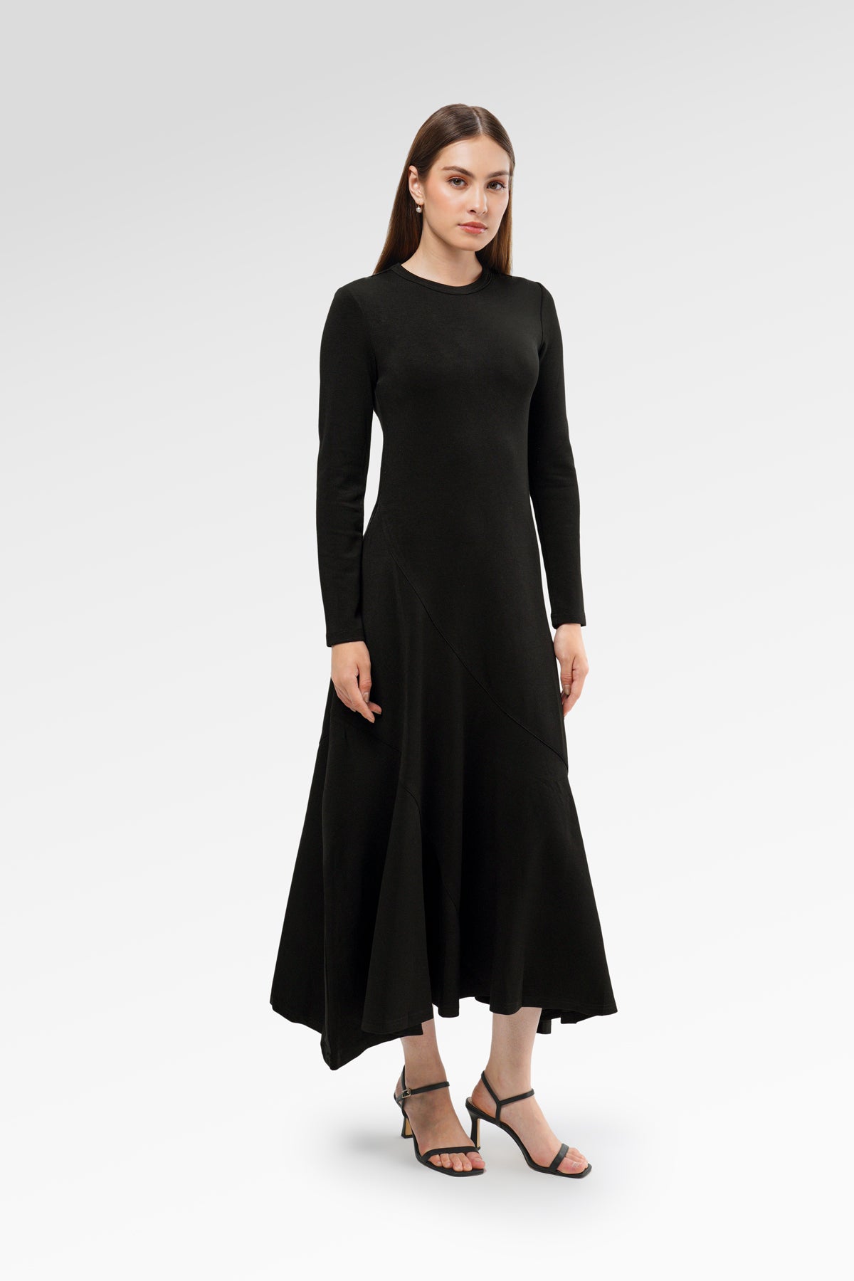 Elliana Flowy Dress - Black