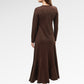 Elliana Flowy Dress - Brown