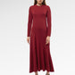 Elliana Flowy Dress - Maroon