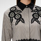 Elvara Embroidery Shirt - Mocha Noir
