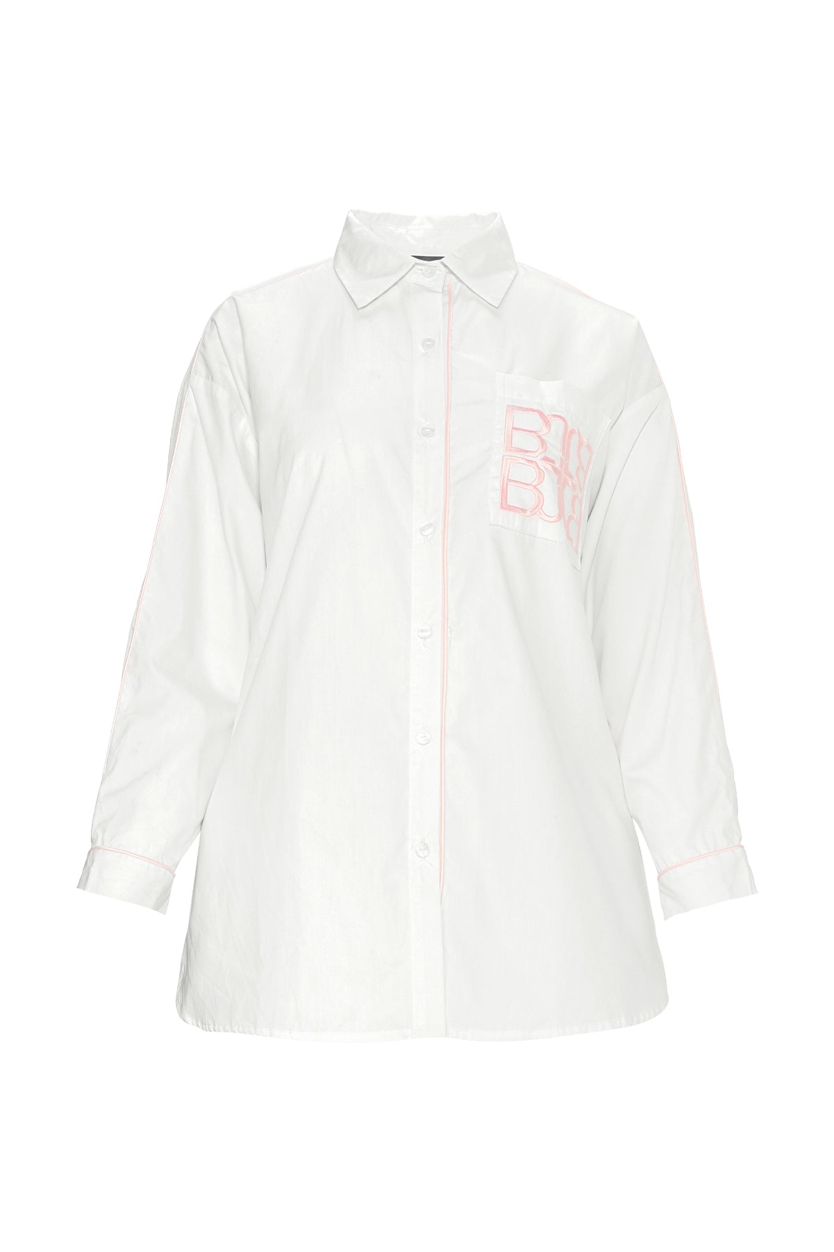 Embroidered Cotton Shirt - White