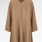 Emery Pleated Blouse - Almond