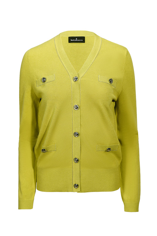 Evelyn Cardigan - Lime