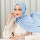 Tapis Satin Jacquard Shawl - Forever Blue