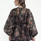 Festive Finesse Blouse - Black