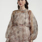 Festive Finesse Blouse - Maple