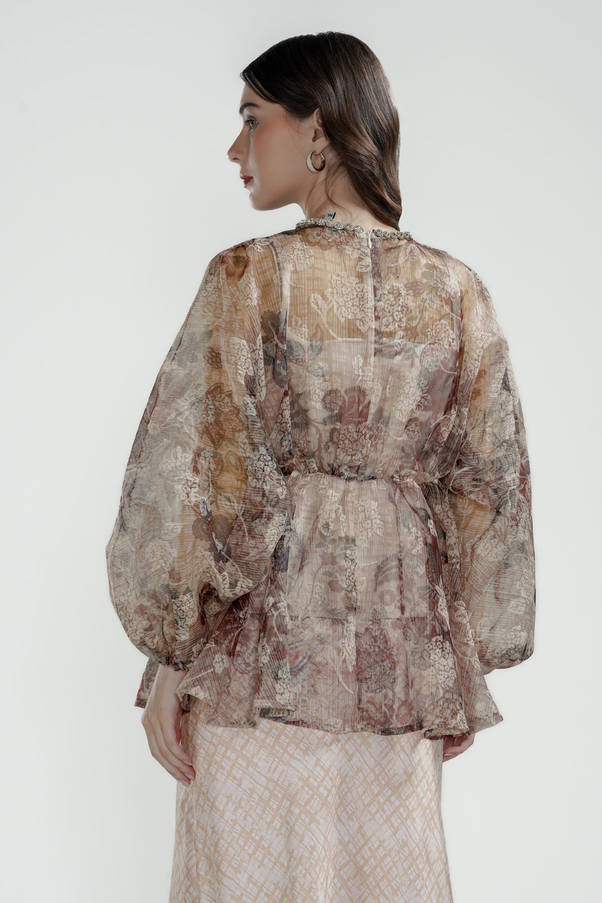 Festive Finesse Blouse - Maple