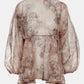 Festive Finesse Blouse - Maple