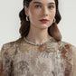 Festive Finesse Blouse - Maple