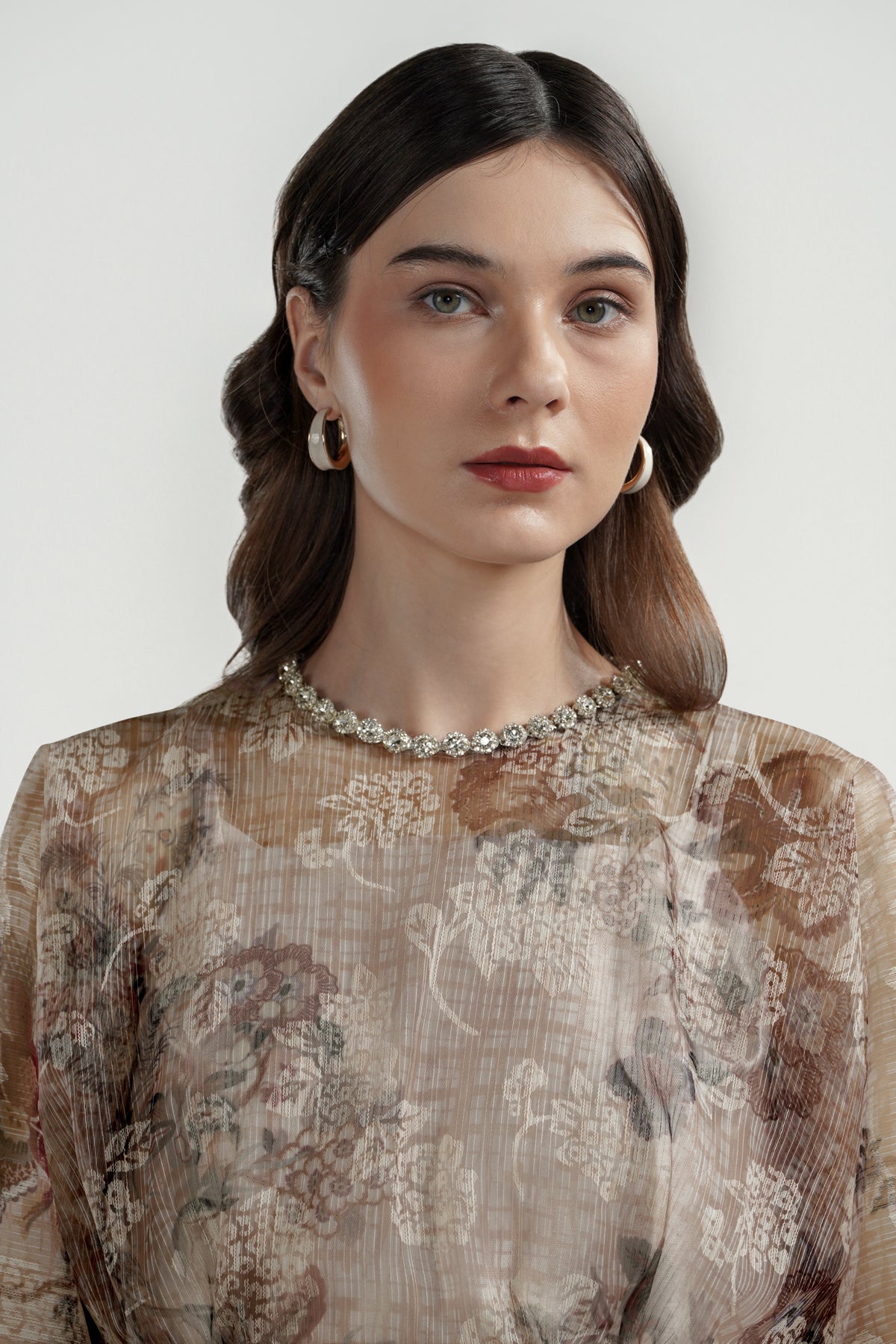 Festive Finesse Blouse - Maple