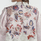 Festive Finesse Mix Lace Blouse - Blush