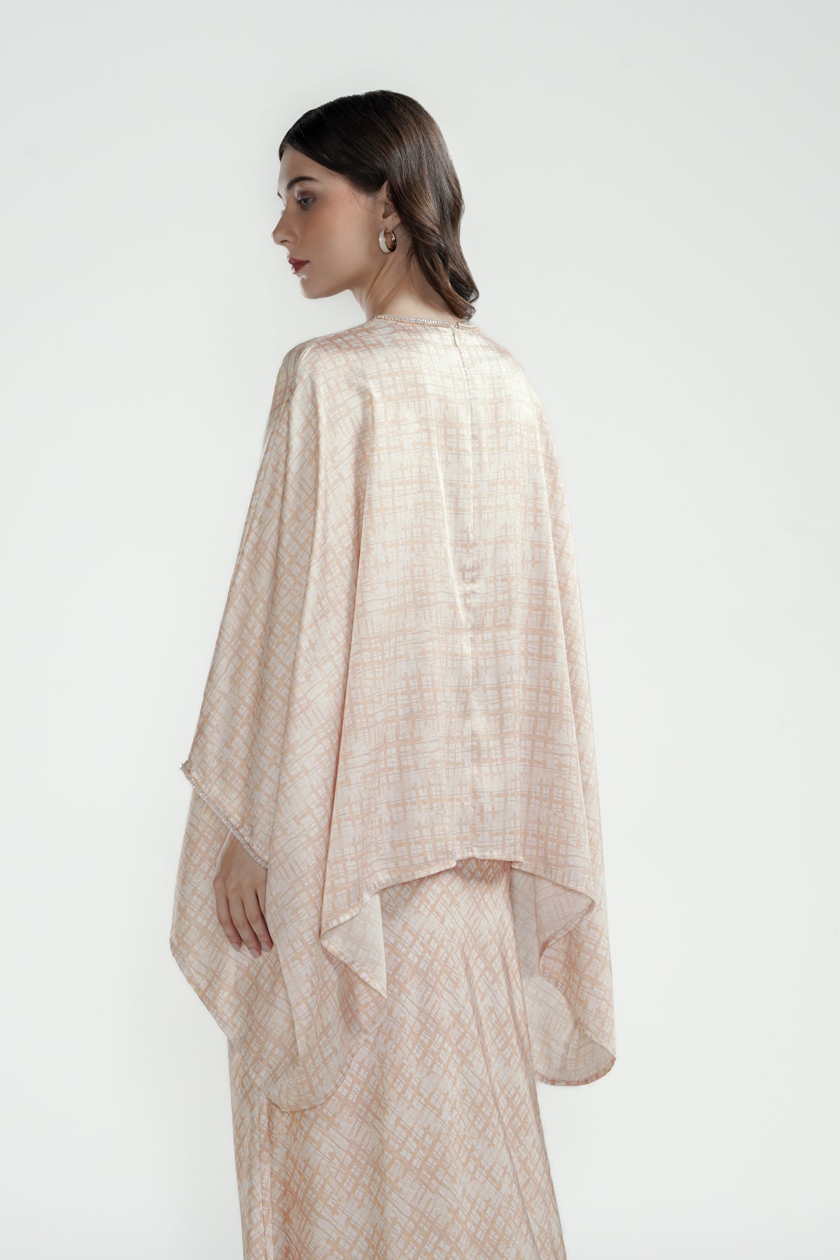 Festive Finesse Oversize Blouse - Maple