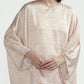 Festive Finesse Oversize Blouse - Maple