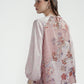 Festive Finesse Pleated Blouse - Blush