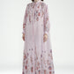 Festive Finesse Pleated Dress - Blush