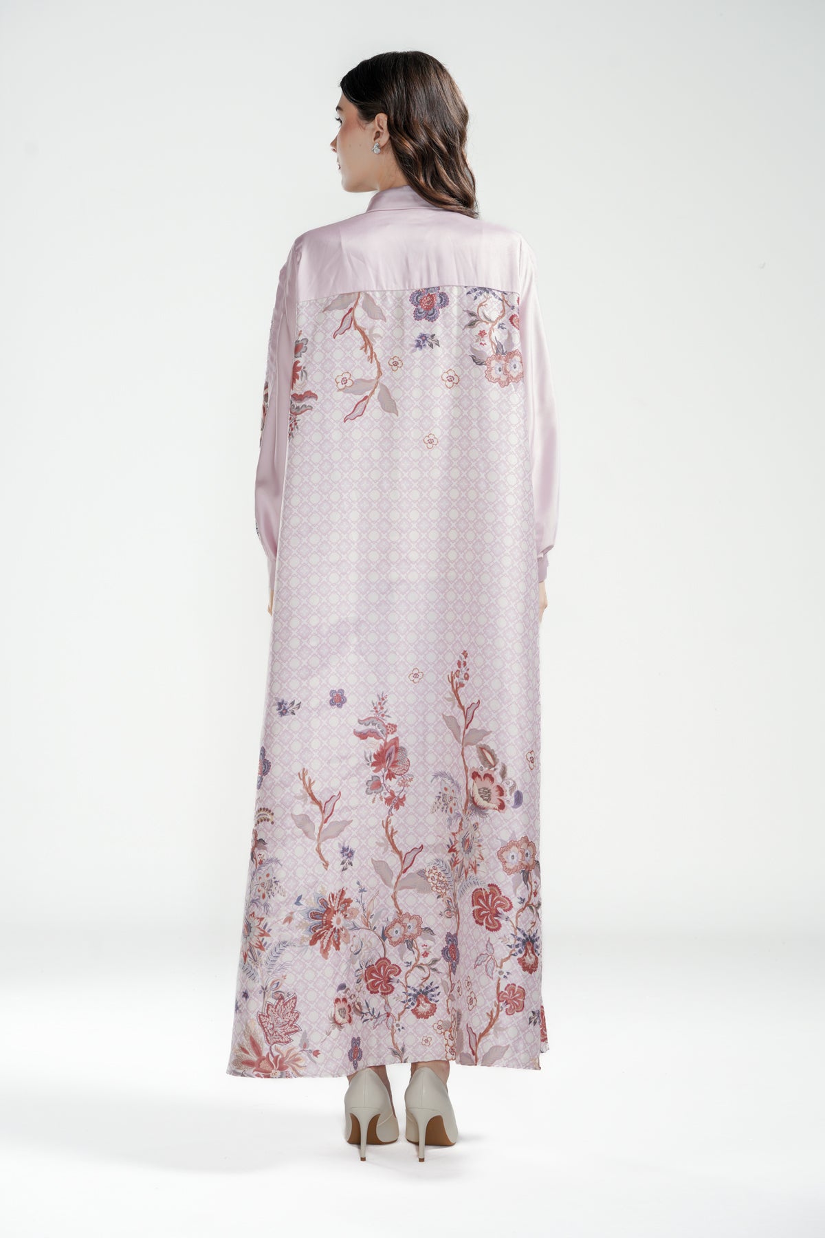 Festive Finesse Pleated Dress - Blush