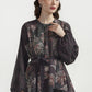Festive Finesse Sheer Blouse - Black