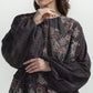 Festive Finesse Sheer Blouse - Black
