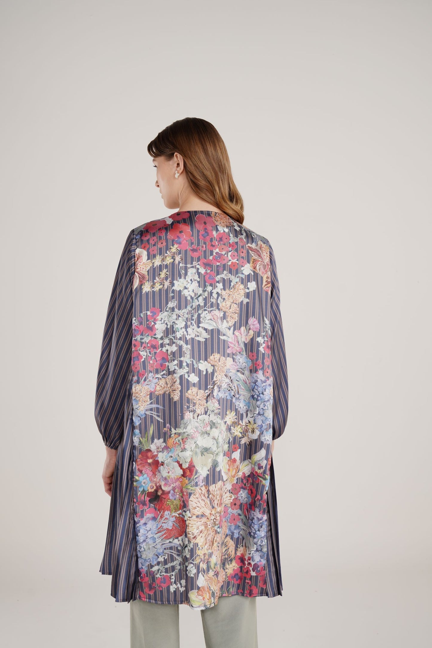 Floral Symphony Outer - Indigo