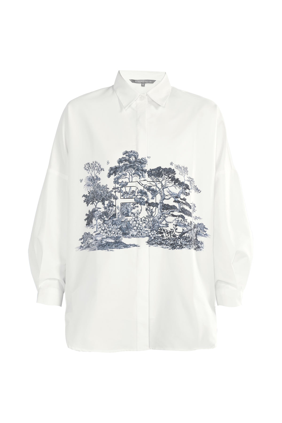 Forest Toile Basic Shirt - White