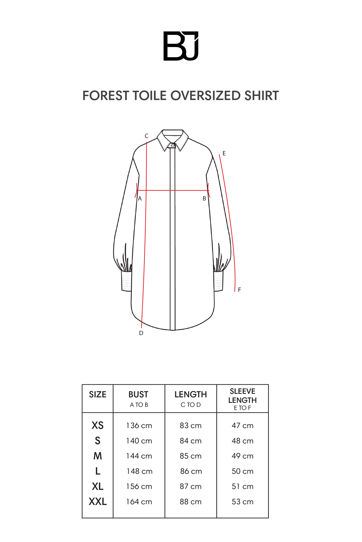 Forest Toile Oversized Shirt - White