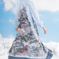 Forest Toile Puffy Dress - Powder Blue
