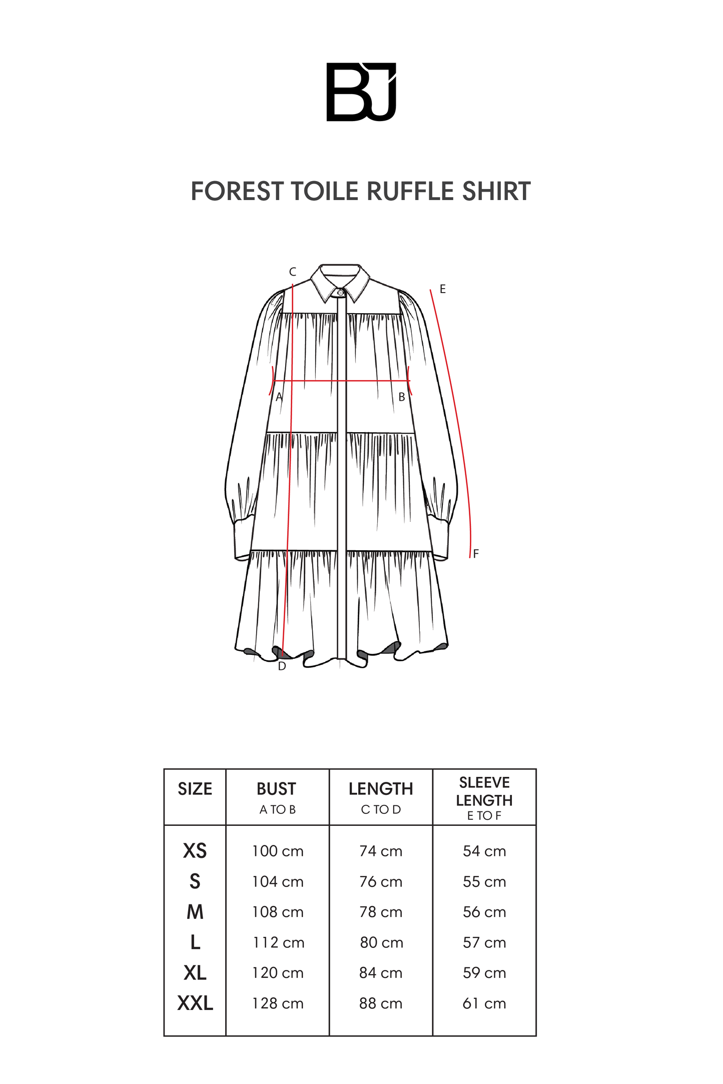 Forest Toile Ruffled Shirt - French Vanilla