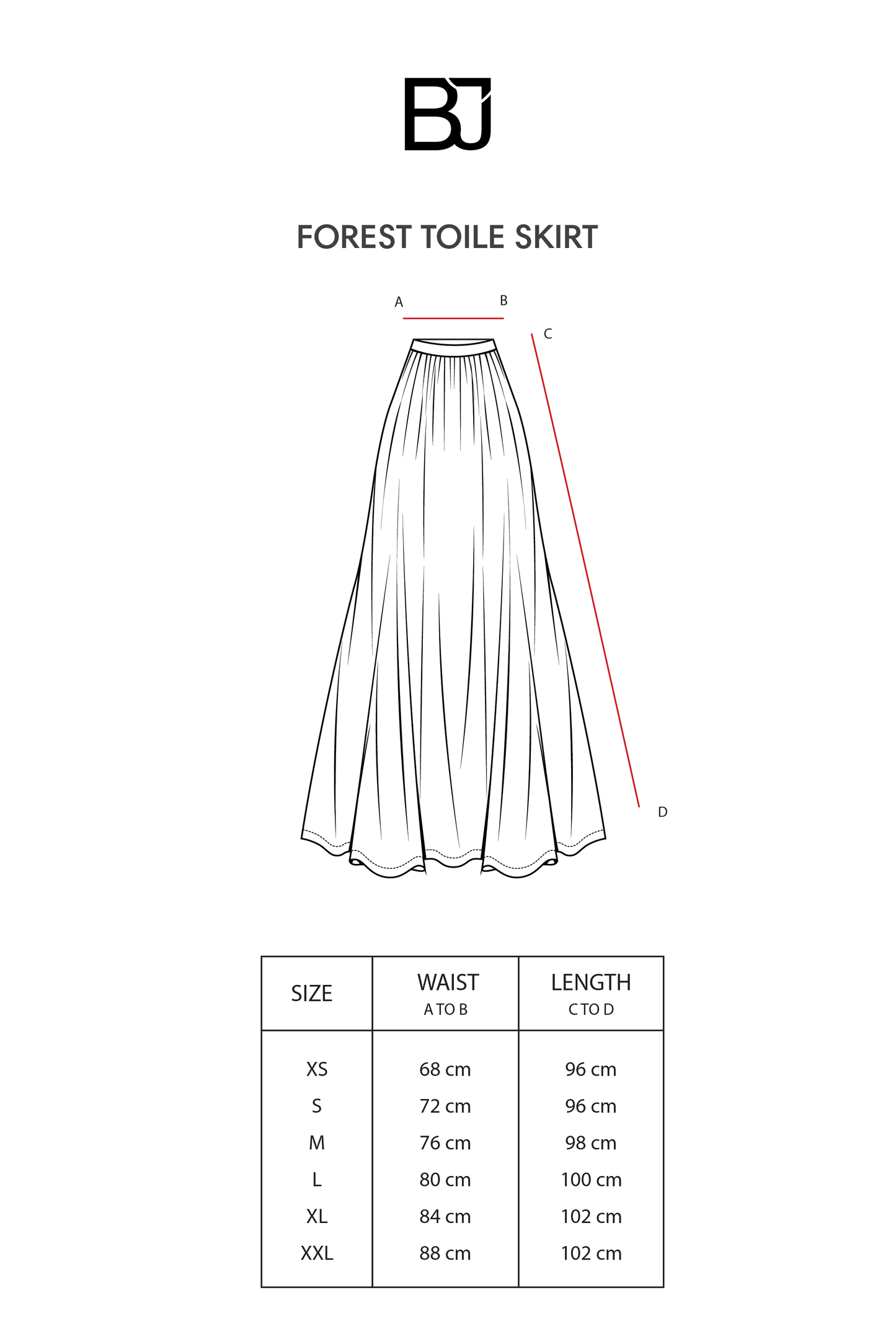 Forest Toile Skirt - Powder Blue