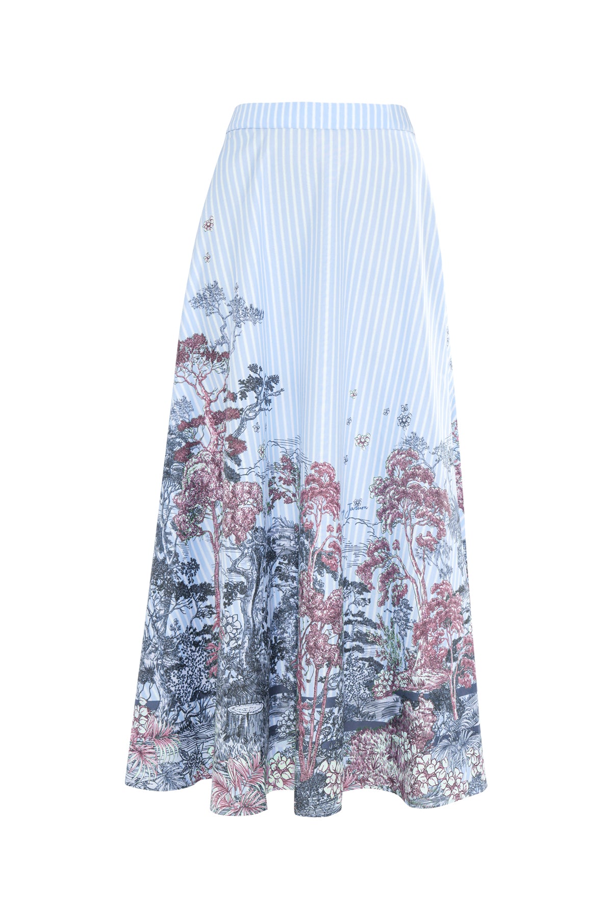 Forest Toile Skirt - Powder Blue